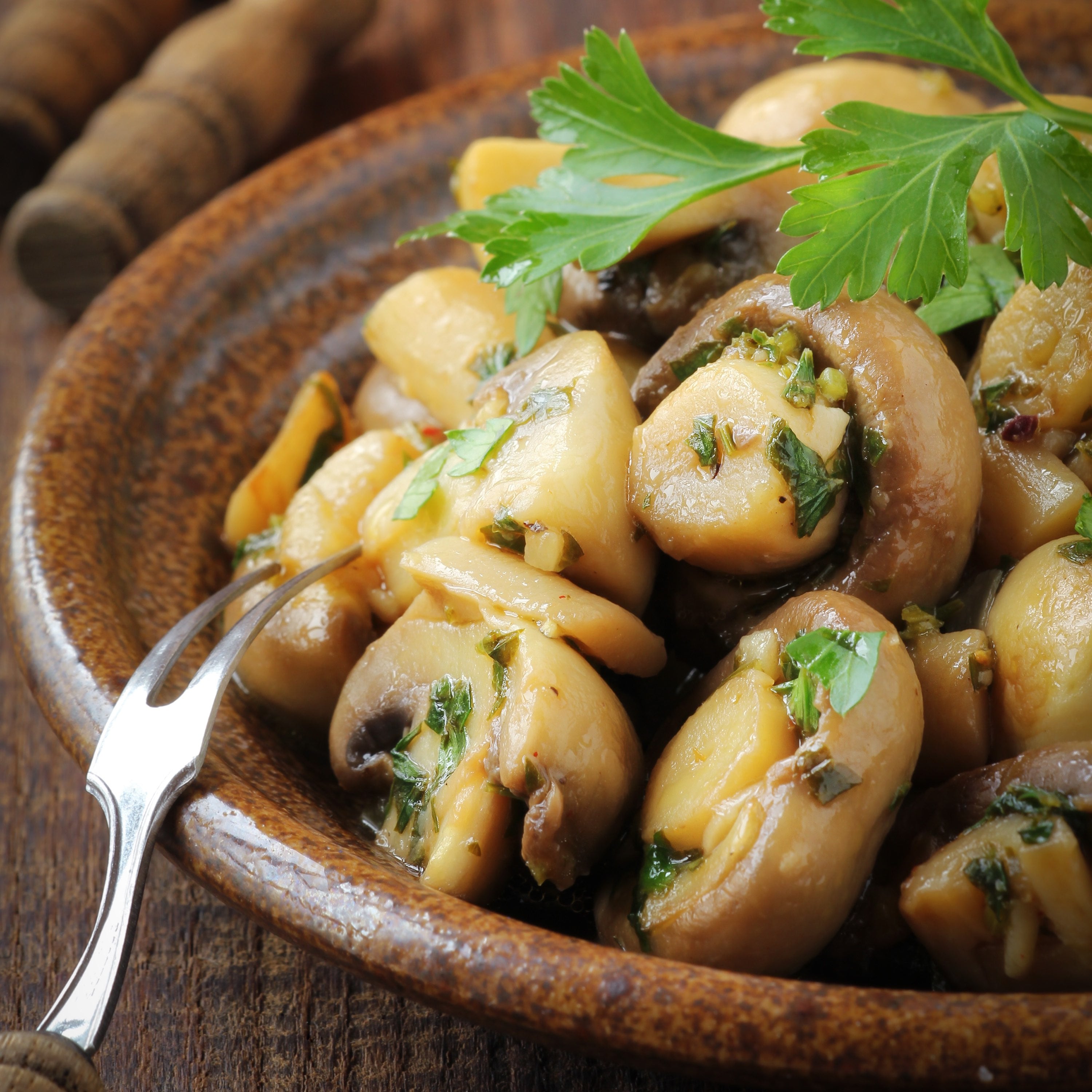 Garlicky Mushrooms