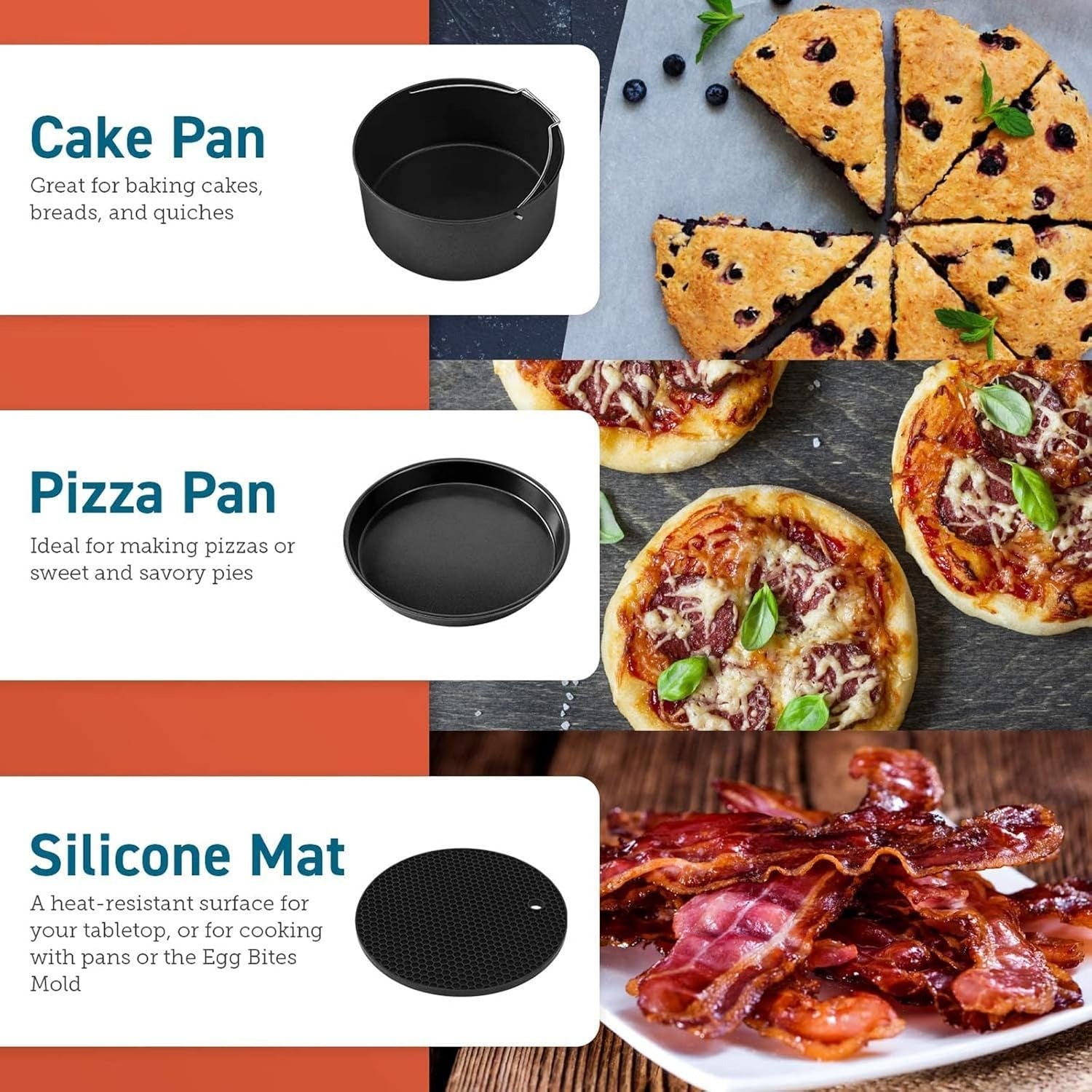COSORI Air Fryer Accessory Kit (Fits 5.5L Models)
