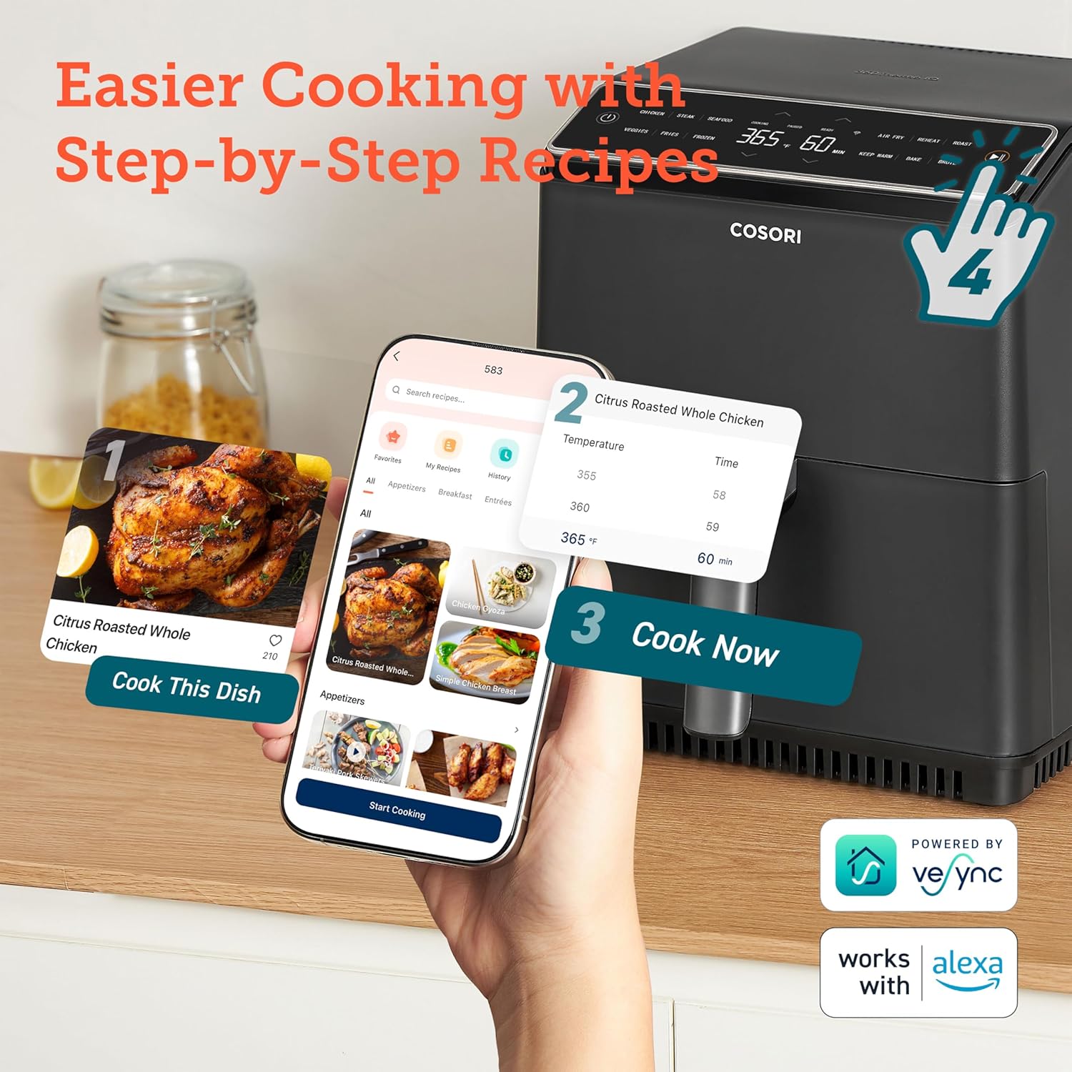 COSORI Dual Blaze 6.4L Smart Air Fryer