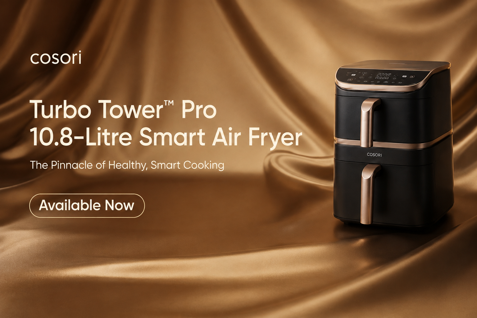 Your Kitchen Game Changer: COSORI Turbo Tower Pro Smart 10.8L Air Fryer Launch