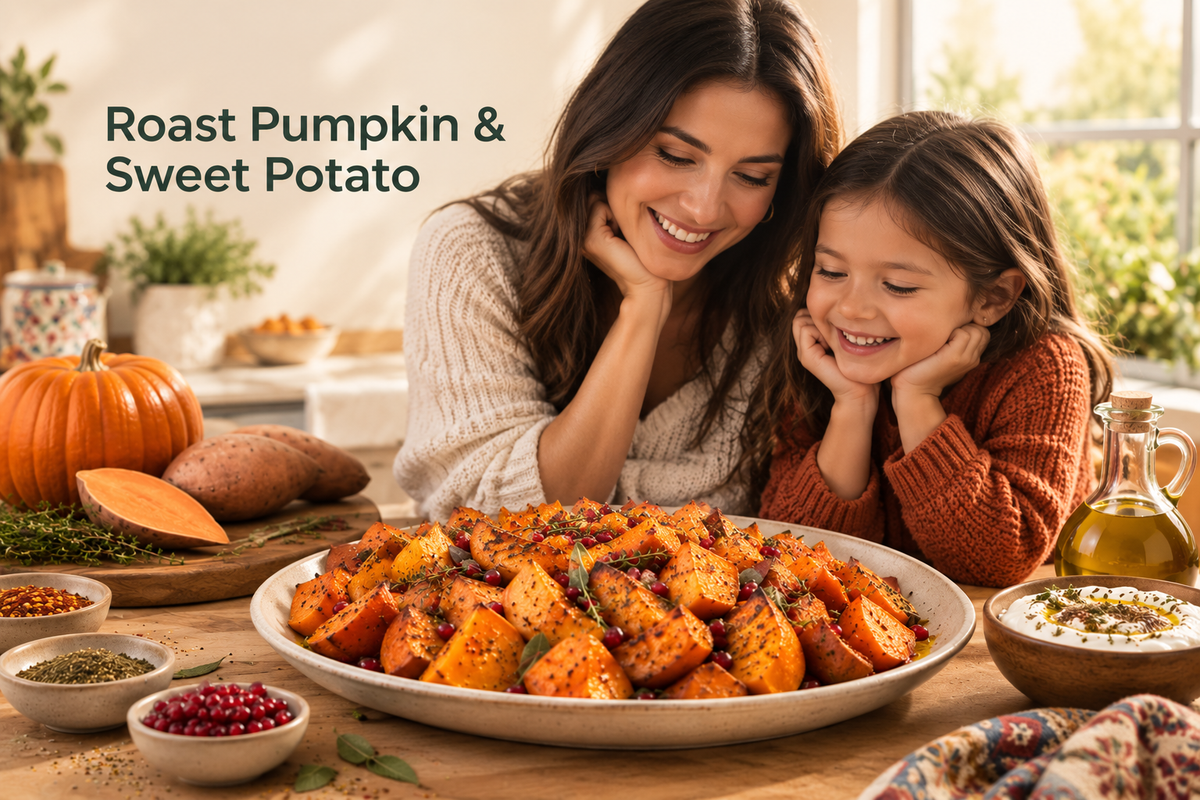 Fall Flavors: Roasting Pumpkin and Sweet Potatoes — Where Europe Meets the Middle East