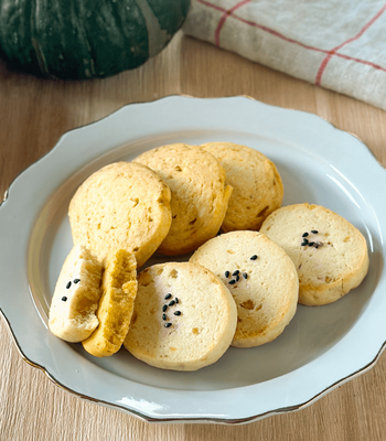 Pumpkin and sweet potato soft cookies