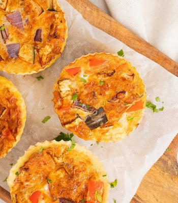 Savory Mini Frittatas with Vegetables and Cheese