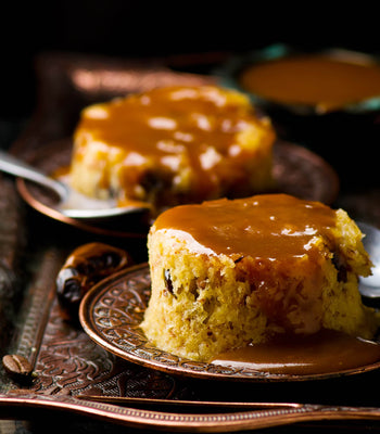 Tahini & Pomegranate Sticky Toffee Pudding
