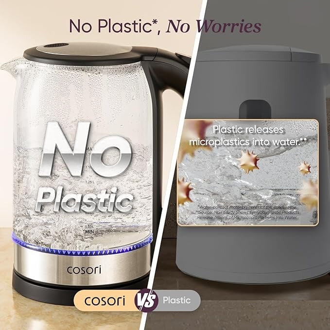 COSORI 1.7L Glass Electric Kettle
