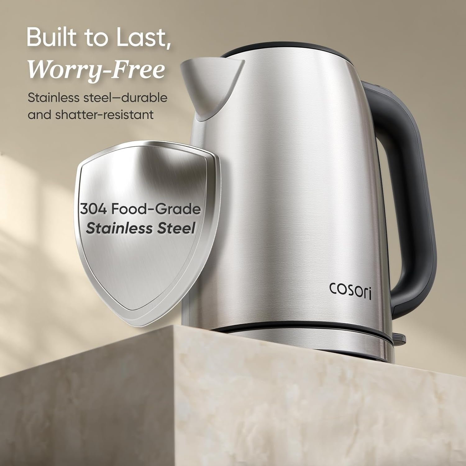 COSORI 1.7L Stainless Steel Electric Kettle