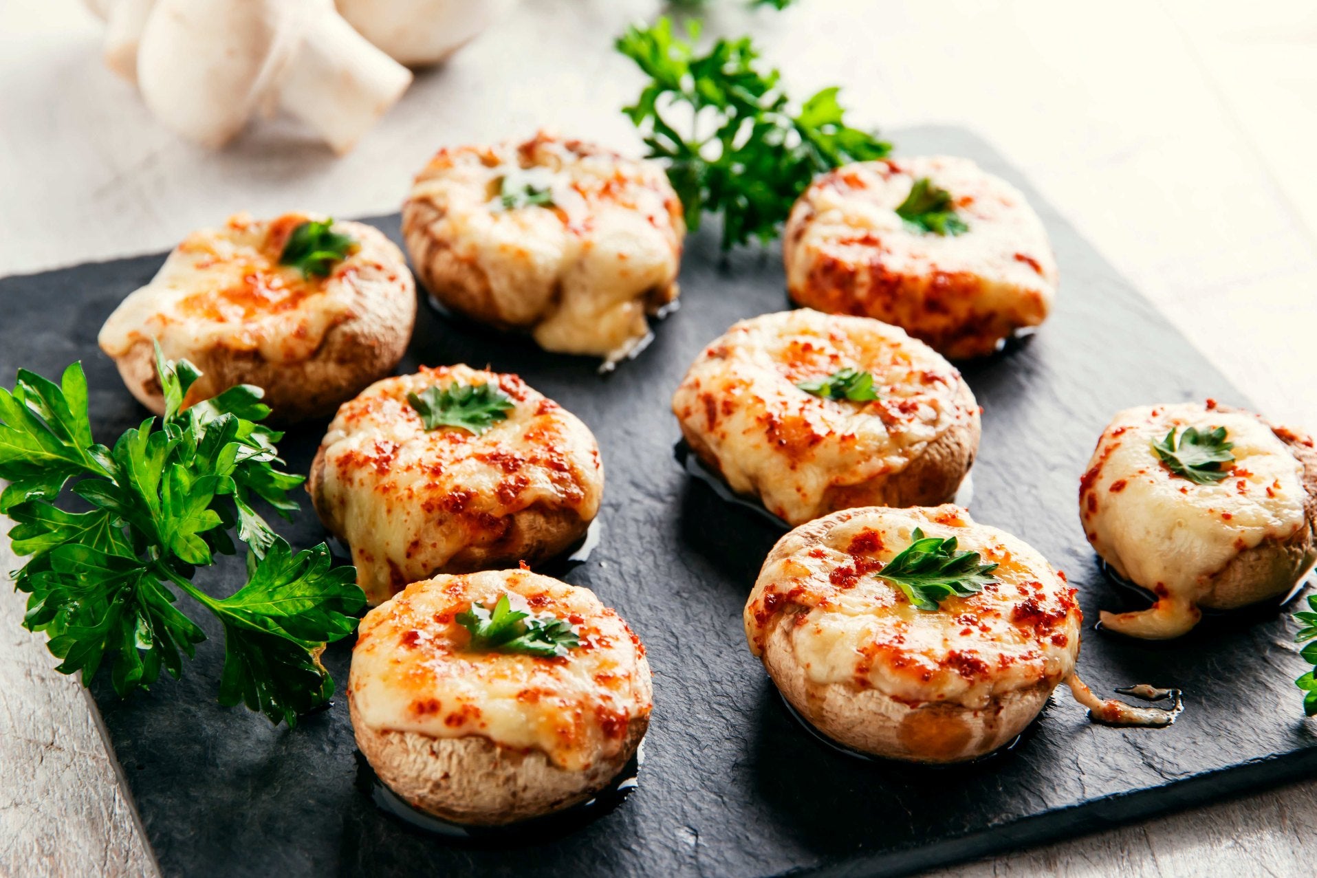 Cheesy Stuffed Mushrooms