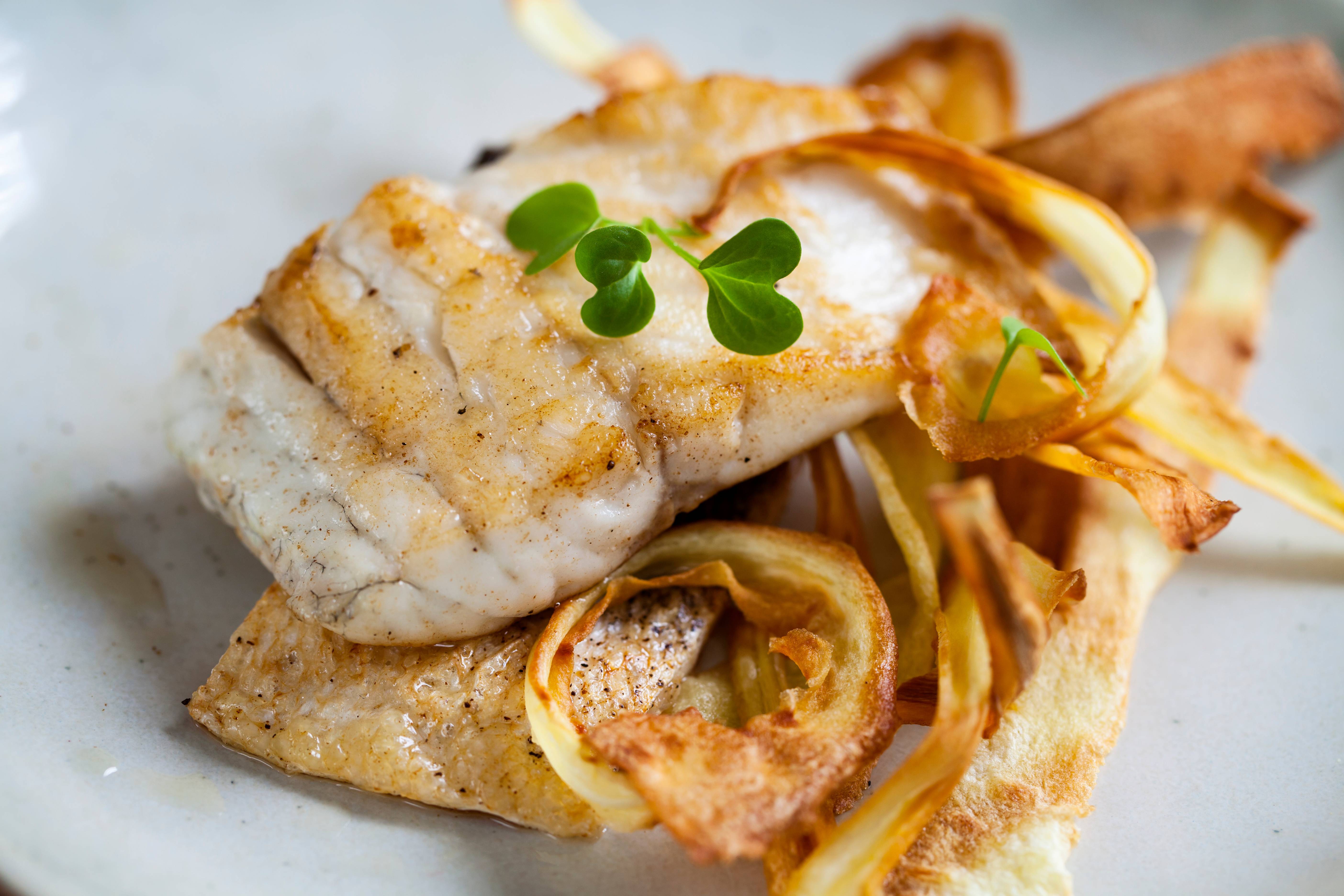 Coconut-Miso Sea Bass
