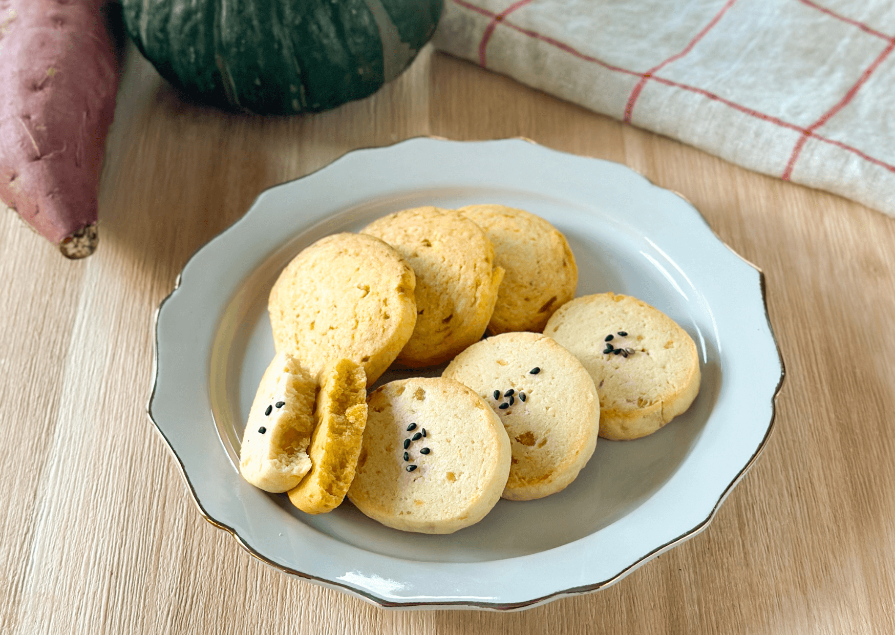 Pumpkin and Sweet Potato Soft Cookies