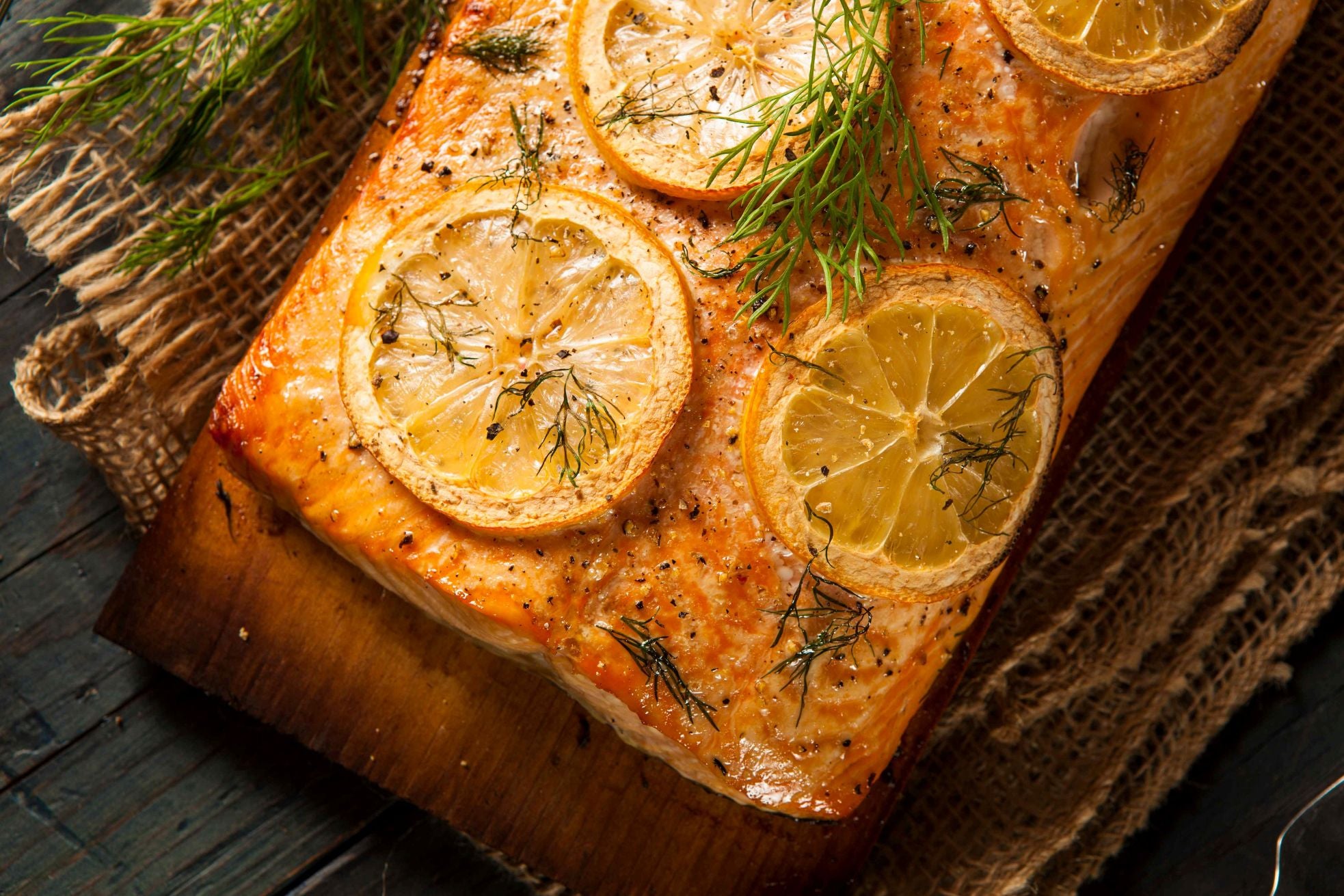Salmon with Lemon-Dill Butter