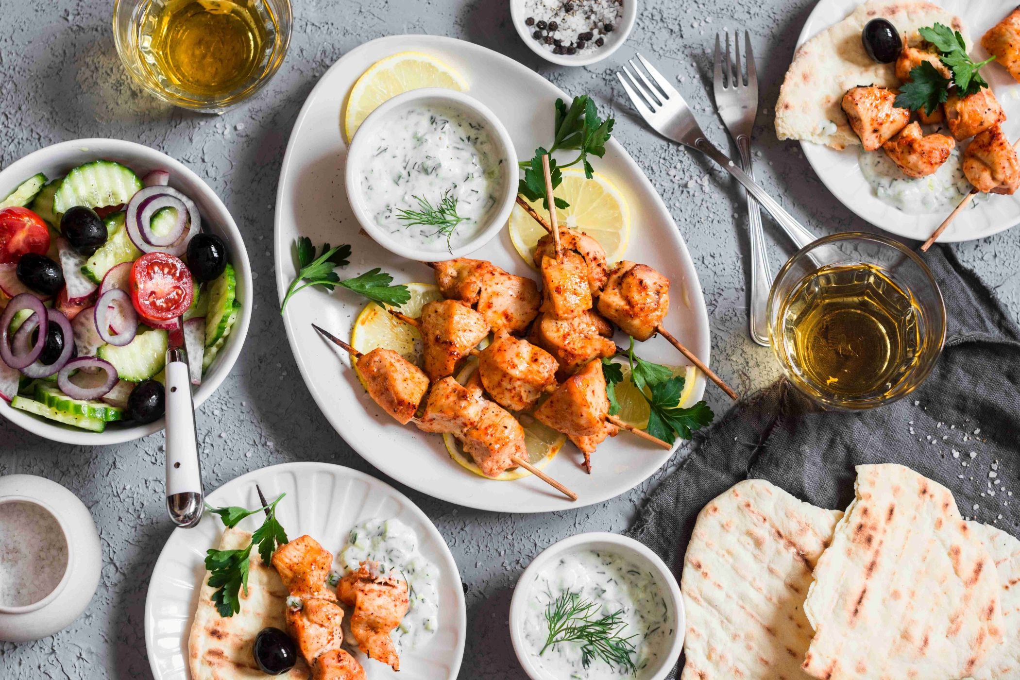 Yogurt Chicken Skewers